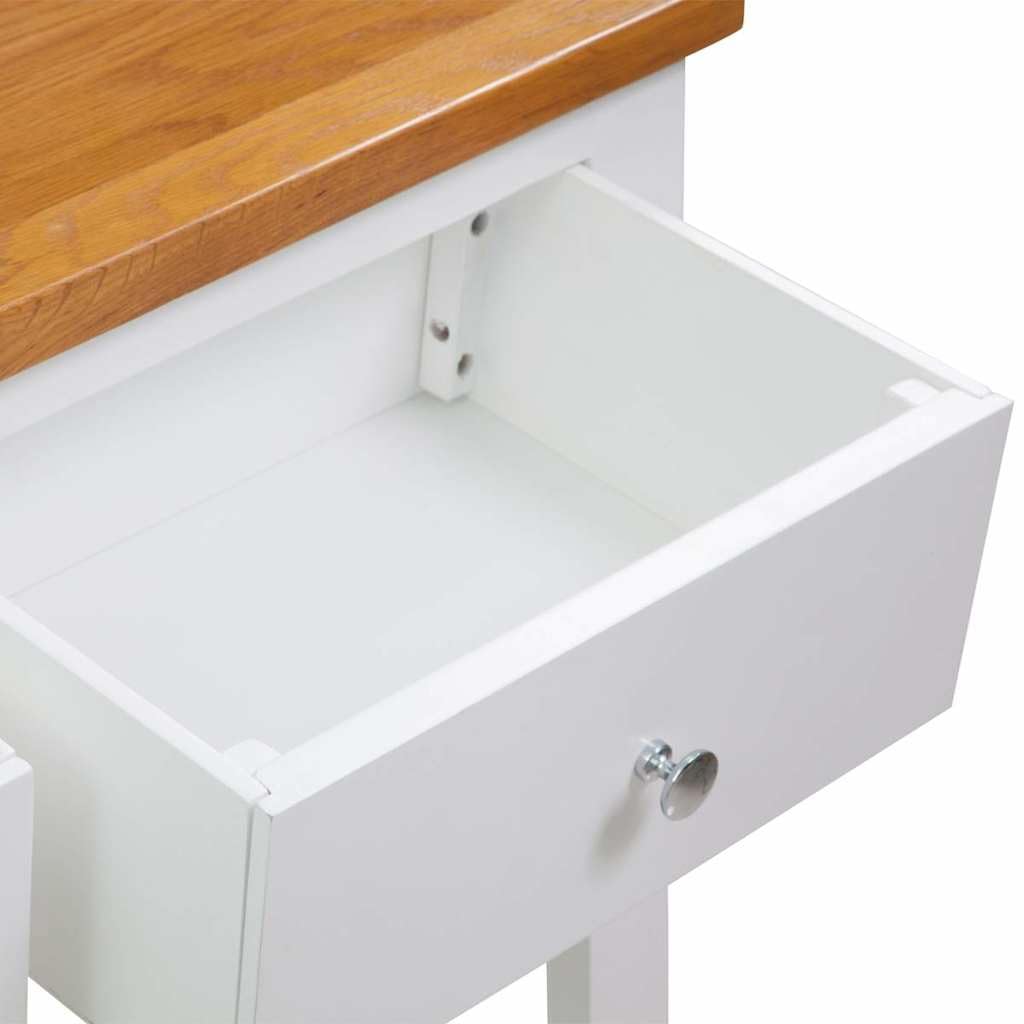 Solid Oak Wood Console Table I21608