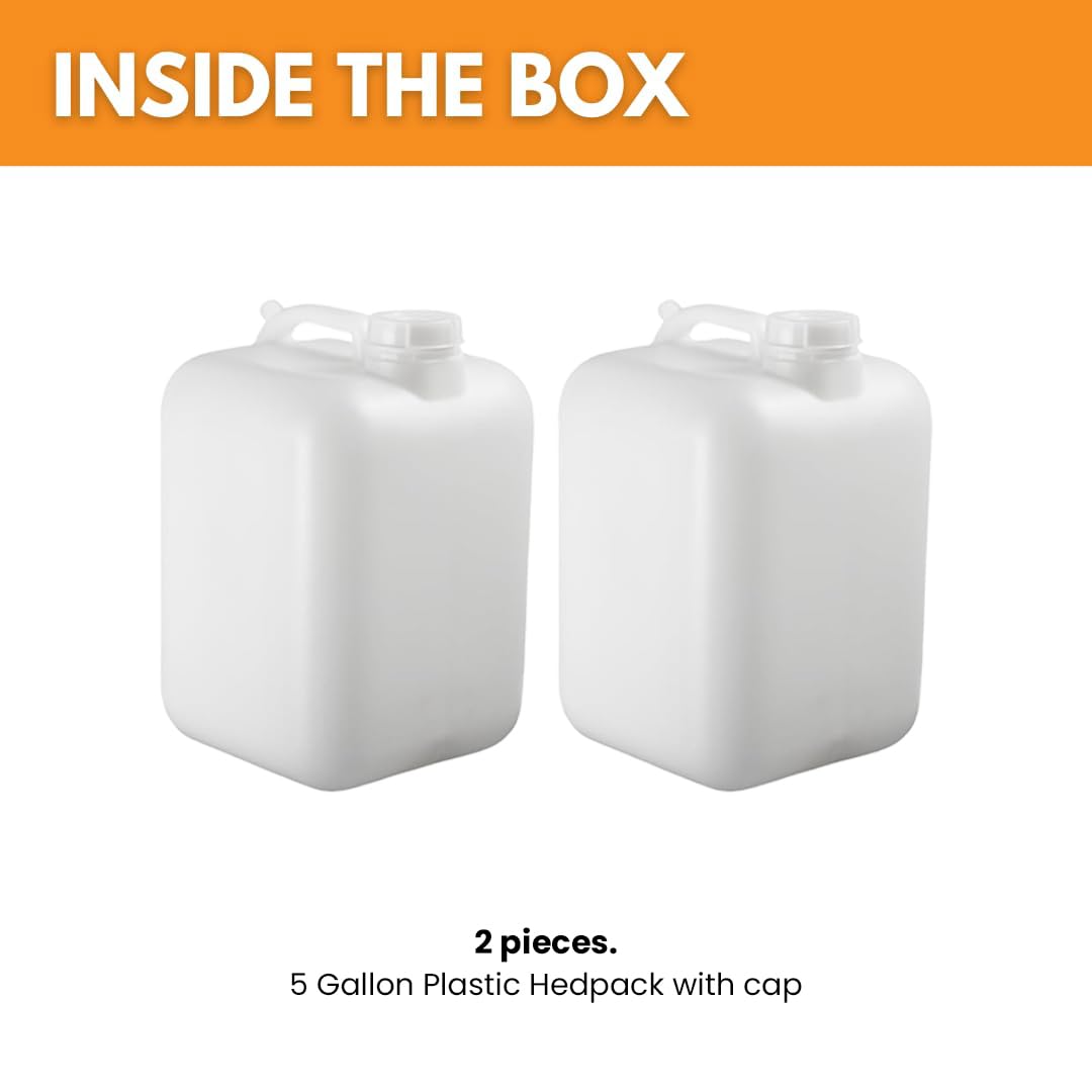 5 Gallon White Water Container V264