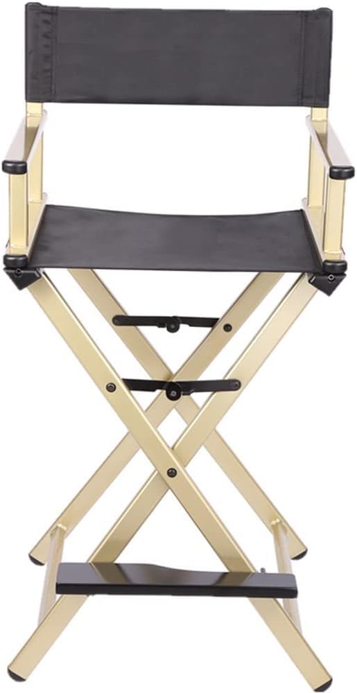 Portable Folding Director's Chair Aluminum Lightweight Gold B13516