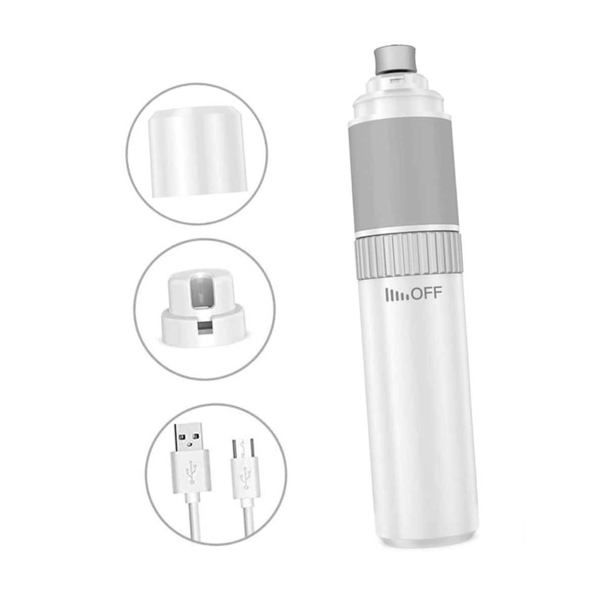 White Electric Pet Nail Grinder Z30687