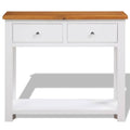 Solid Oak Wood Console Table I21608
