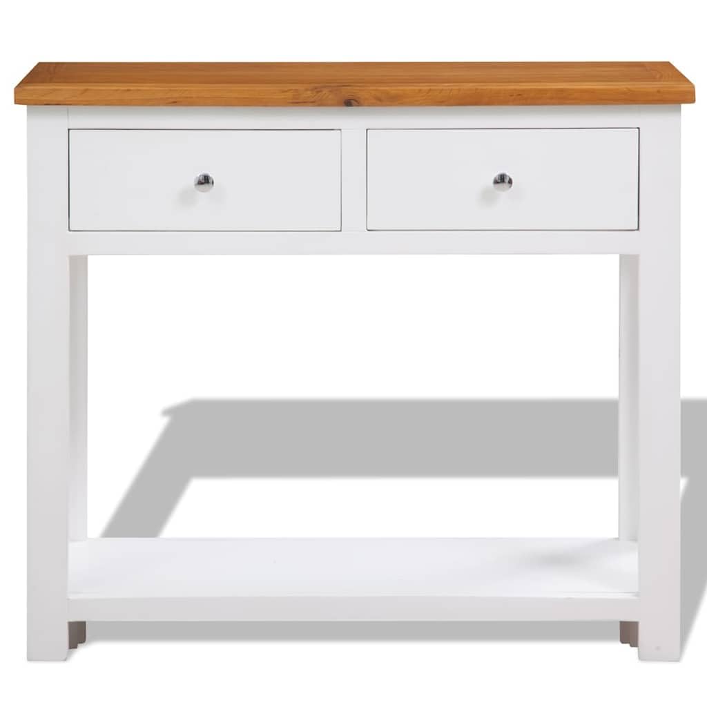 Solid Oak Wood Console Table I21608