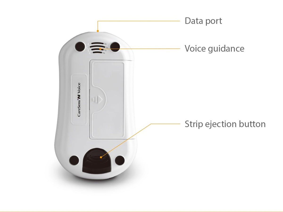 Blood Glucose Monitoring System with Talking Meter, 300 Test Strips, 100 Lancets, Lancing Device and Carrying Case B815241