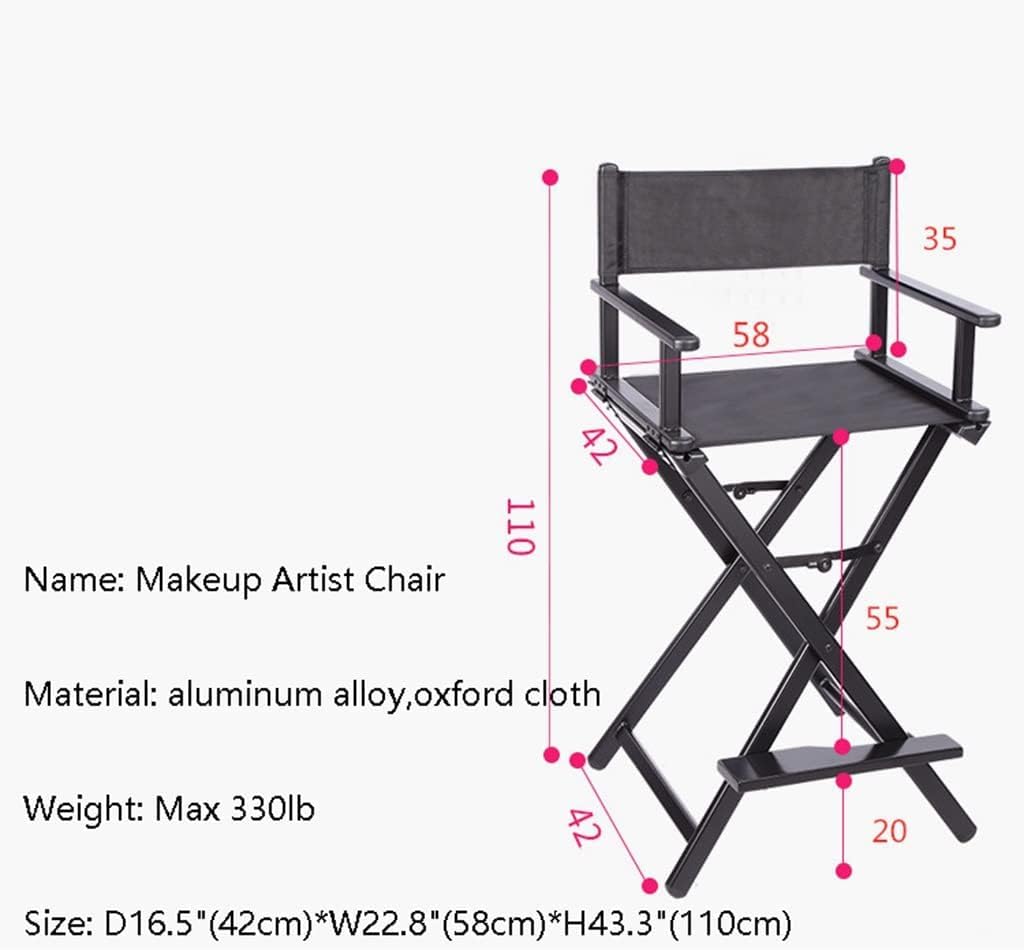 Portable Folding Director's Chair Aluminum Lightweight Gold B13516