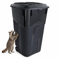 32-Gallon Heavy-Duty Wheeled Trash Can with Click-Lock Lid D534713