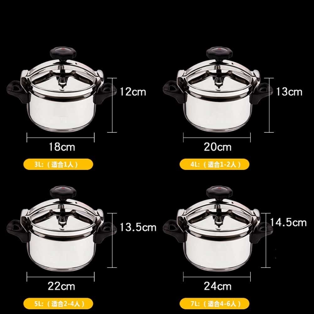 Portable Mini Camping 304 Stainless Steel Pressure Cooker 3L Y354208