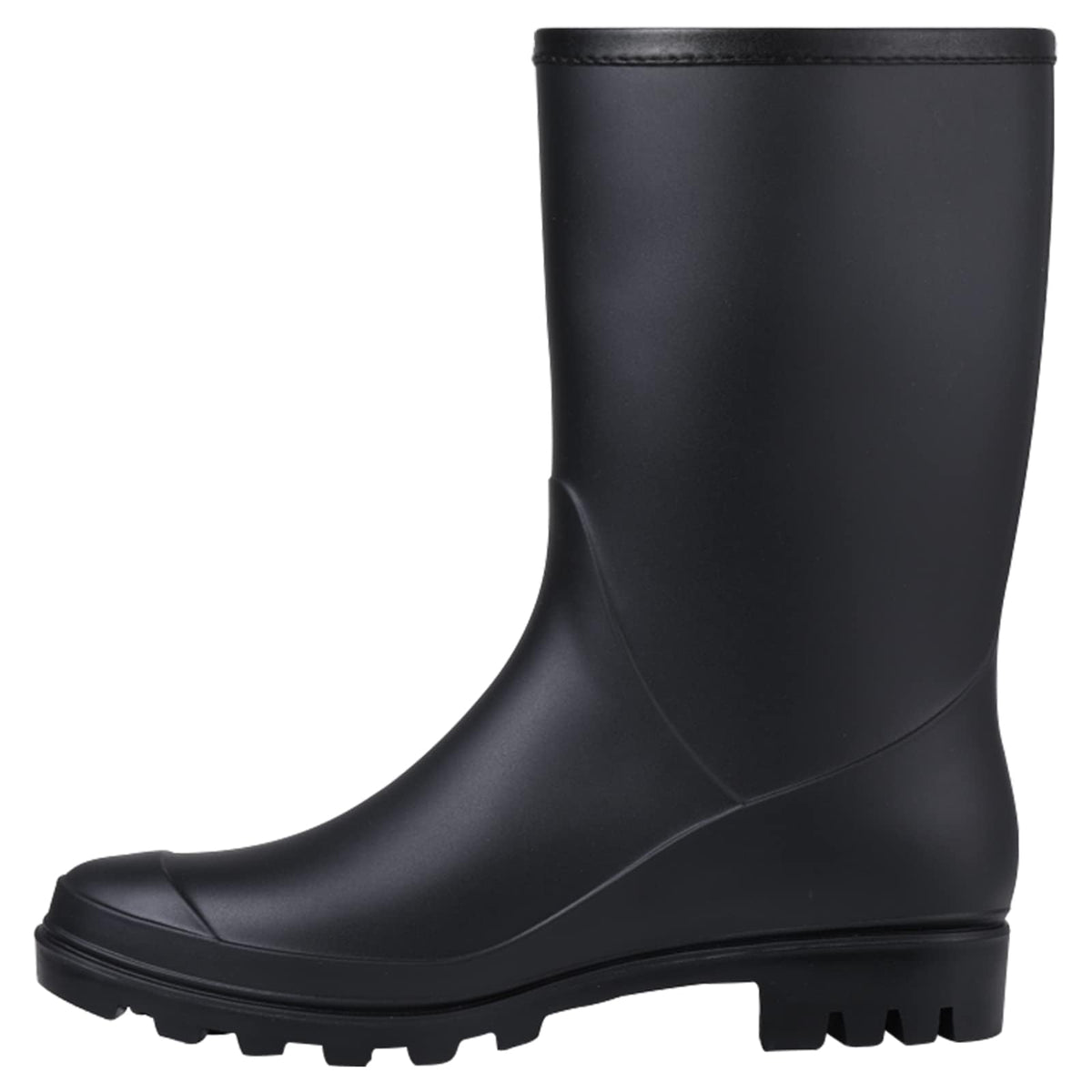 Mid Calf Waterproof Rain Boots with Buckle T2801