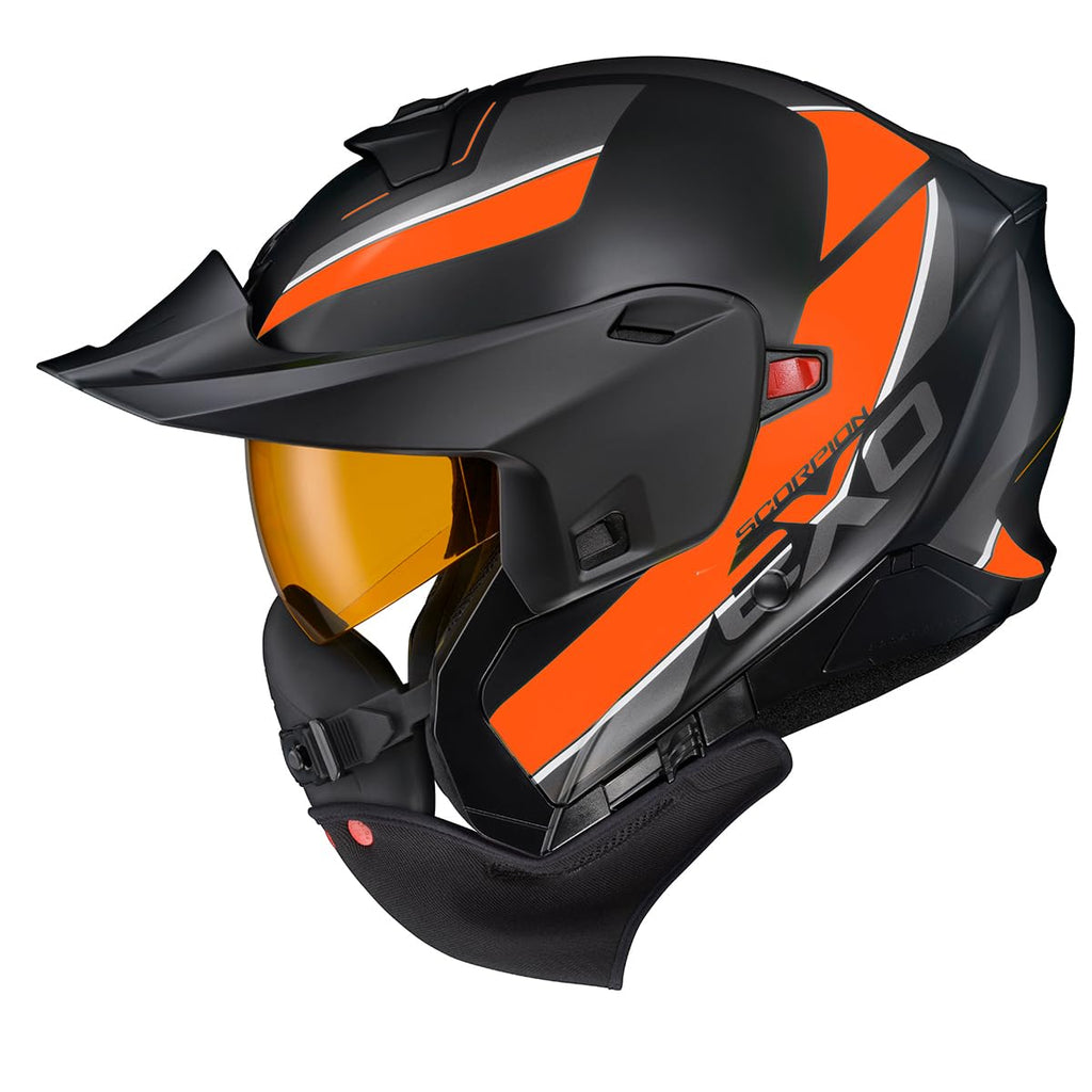 Orange Large Modular Snowmobile Helmet T232