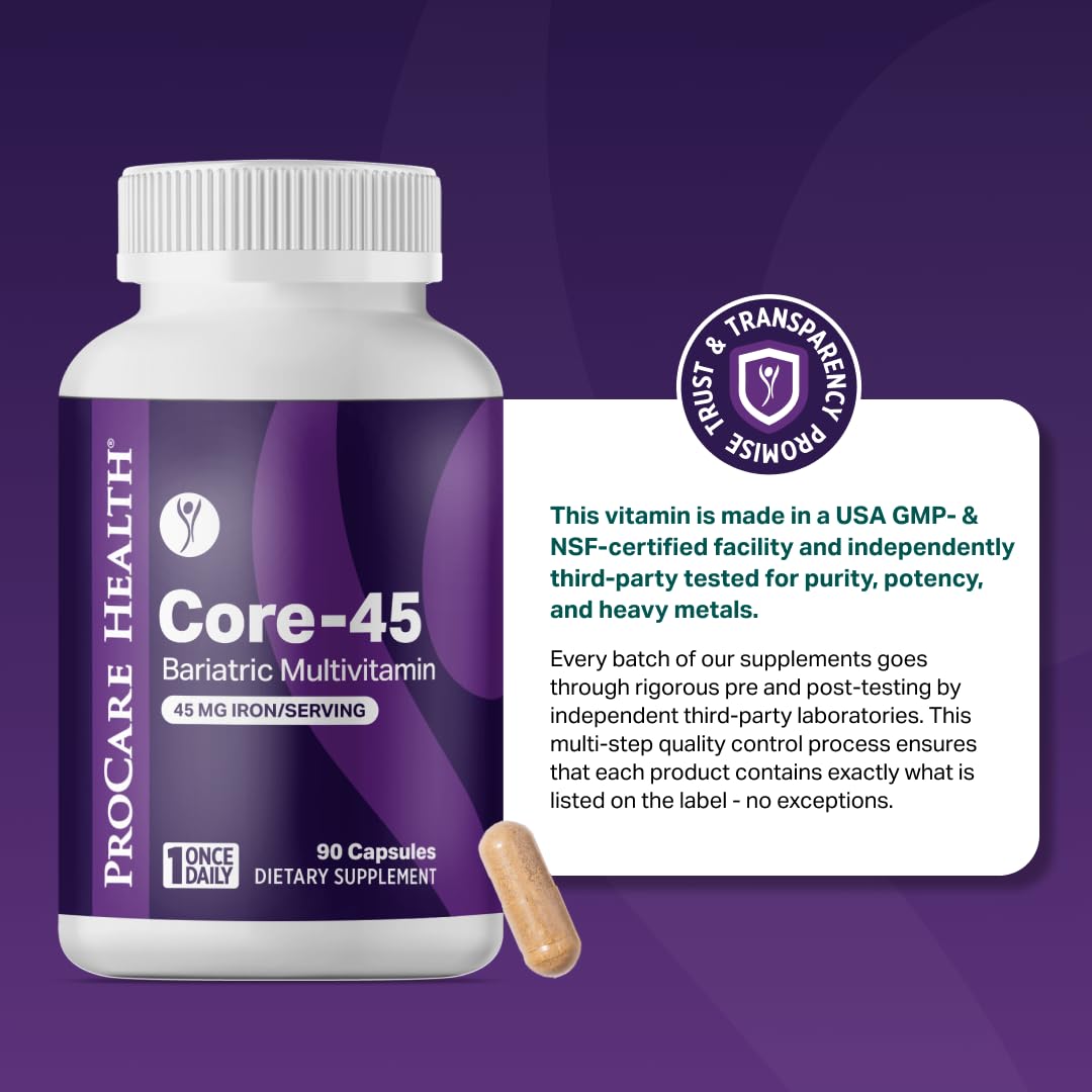 Bariatric Multivitamin 45mg Iron Capsule 30ct U4752