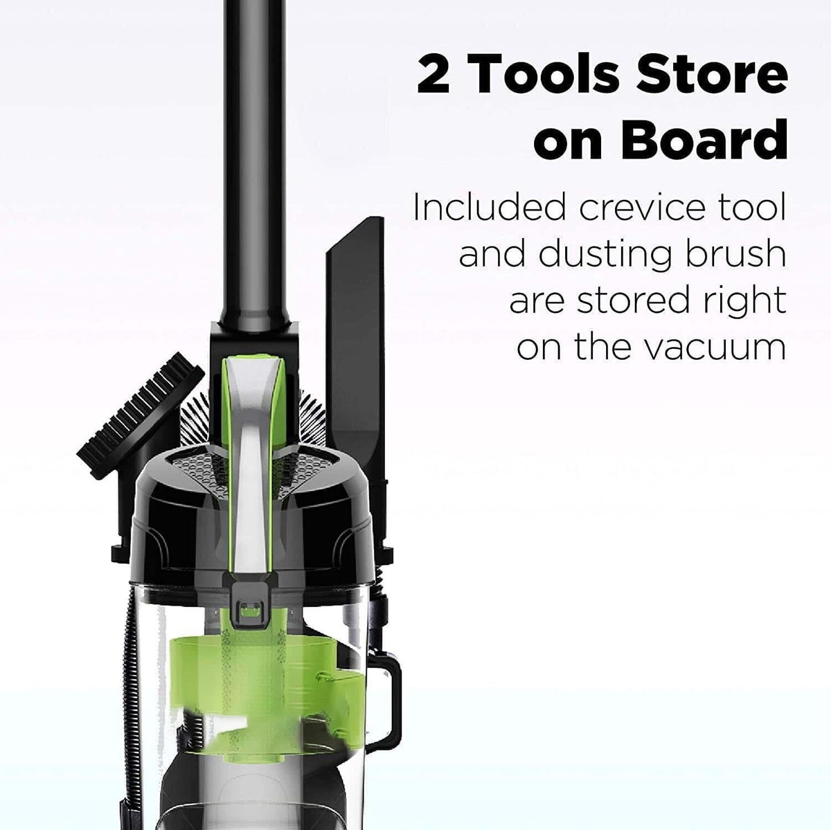 Bagless Upright Vacuum with Crevice Tool and Dusting Brush C69052