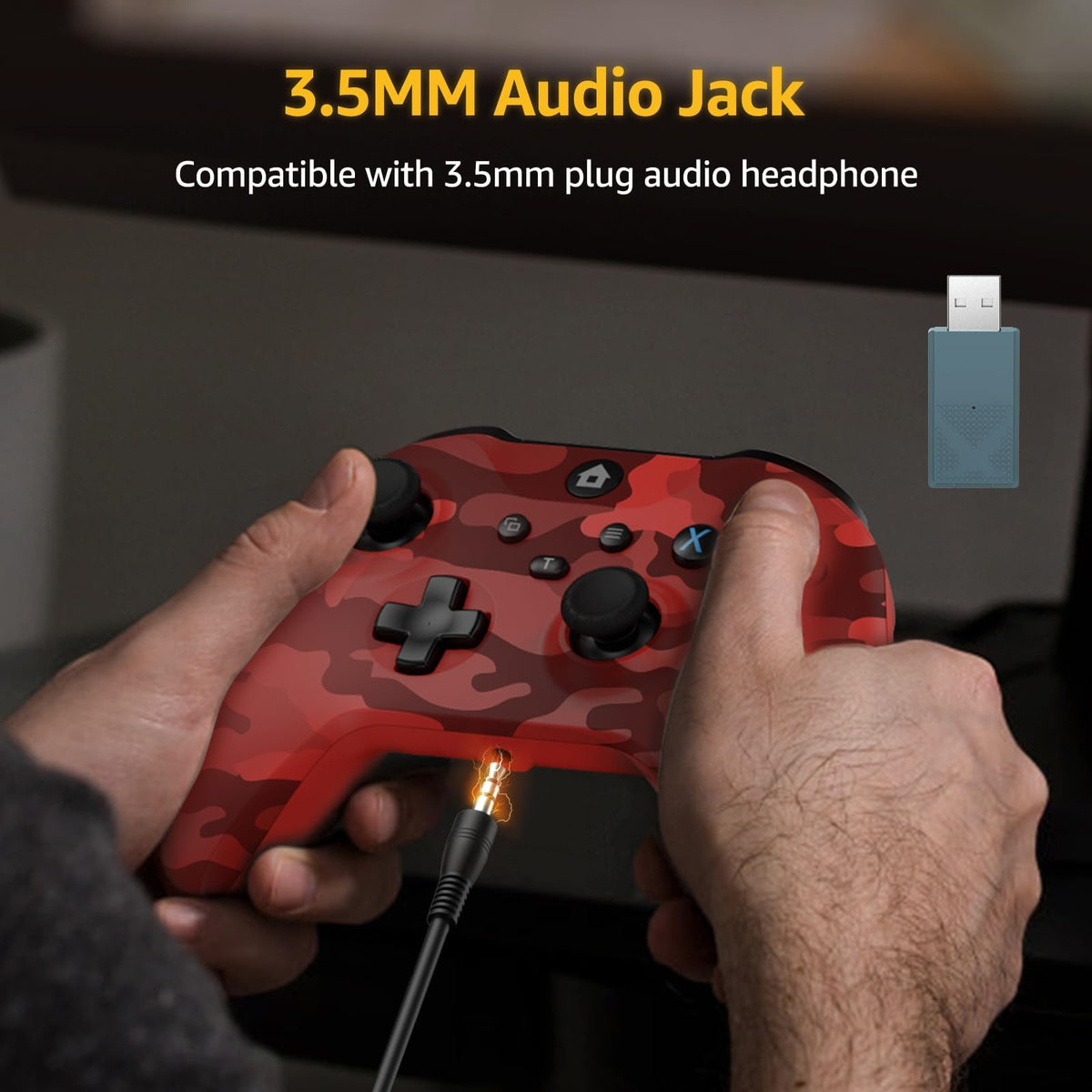 Wireless Controller for X-BOX One/PC Camo Red O907