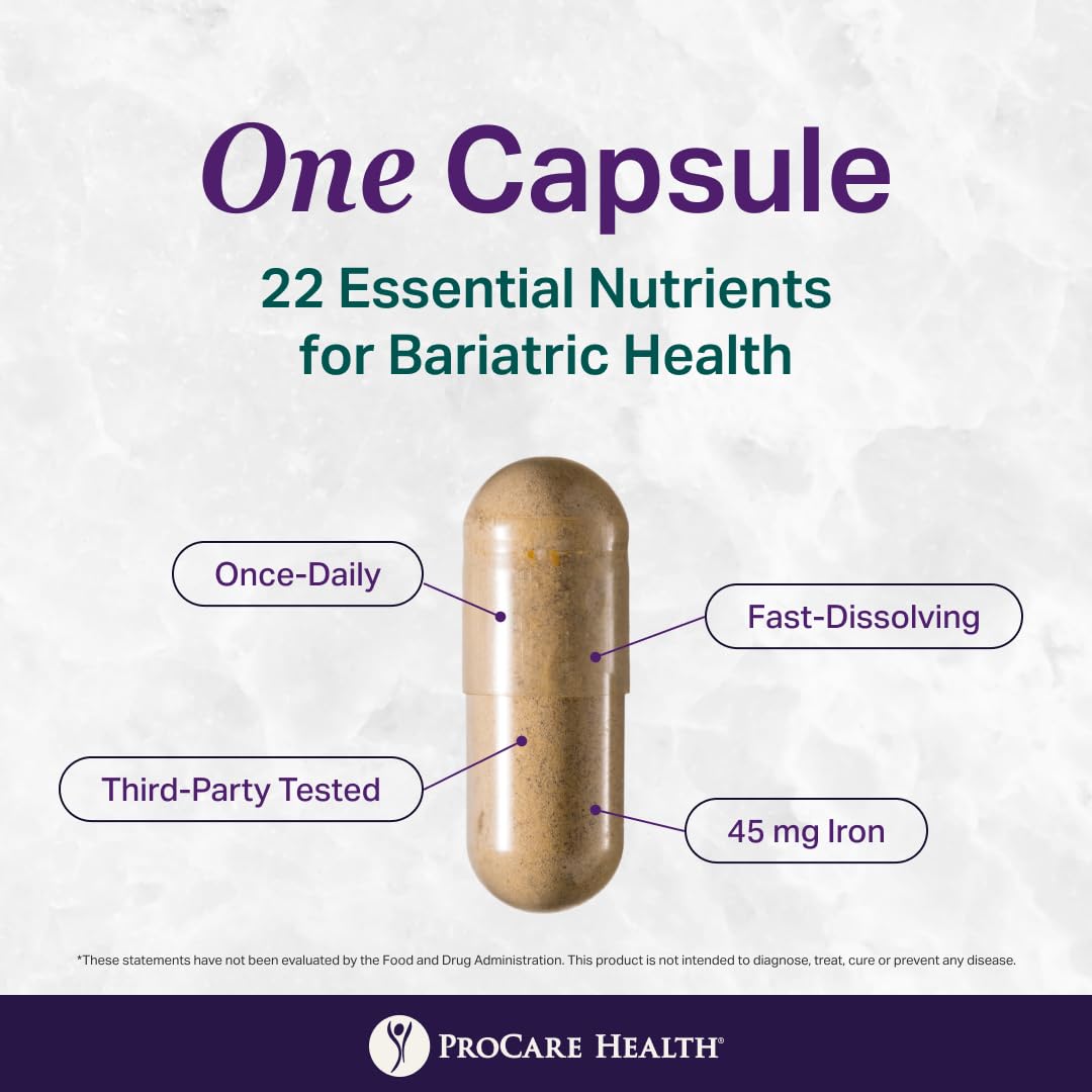Bariatric Multivitamin 45mg Iron Capsule 30ct U4752