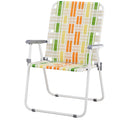 Folding Beach Chair Set of 2 Green Z826088