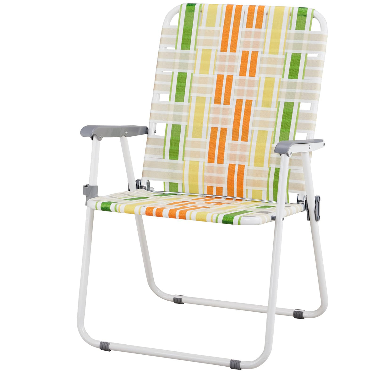 Folding Beach Chair Set of 2 Green Z826088