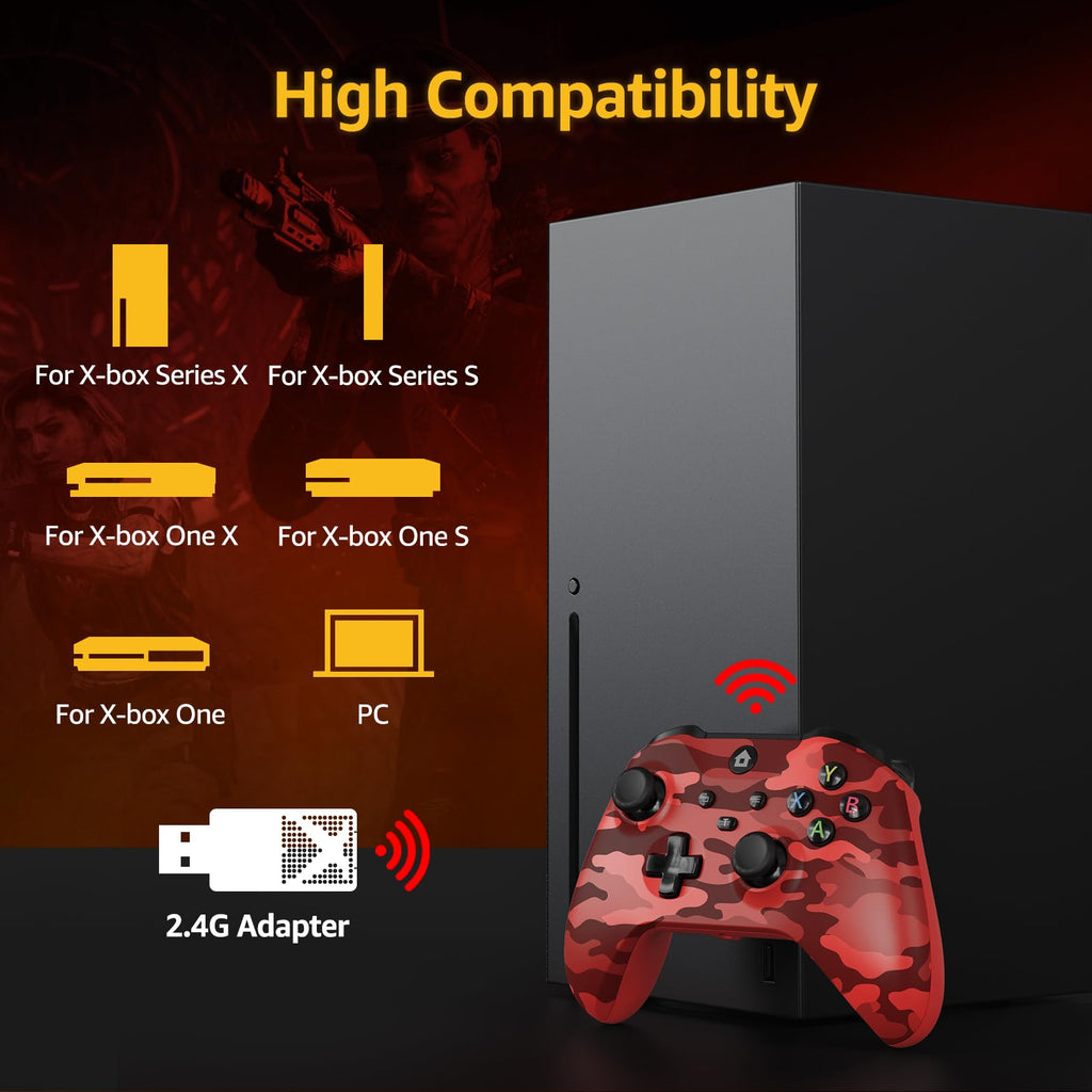 Wireless Controller for X-BOX One/PC Camo Red O907