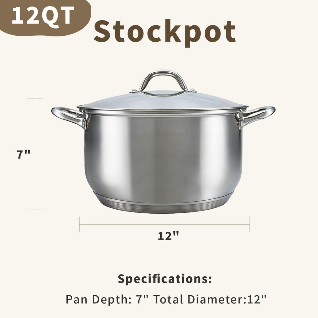 Stainless Steel 12 Quart Stock Pot Z851