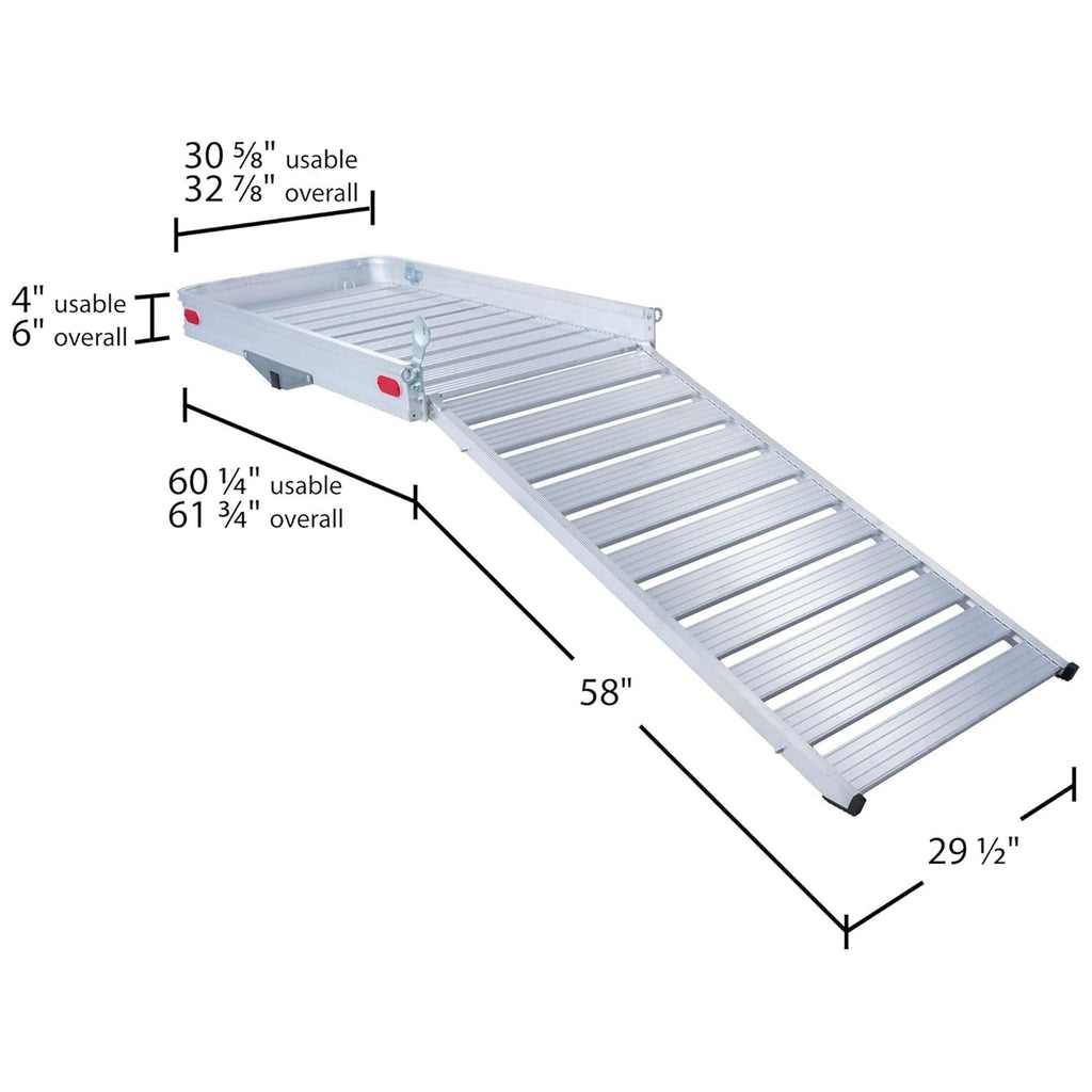 Hitch Cargo Carrier with Ramp R2086