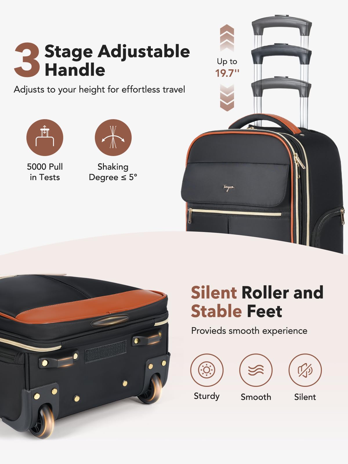 Rolling Large Travel Backpack with Wheels F3674