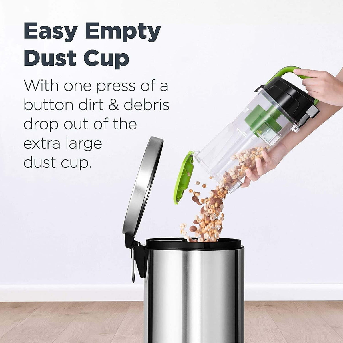 Bagless Upright Vacuum with Crevice Tool and Dusting Brush C69052