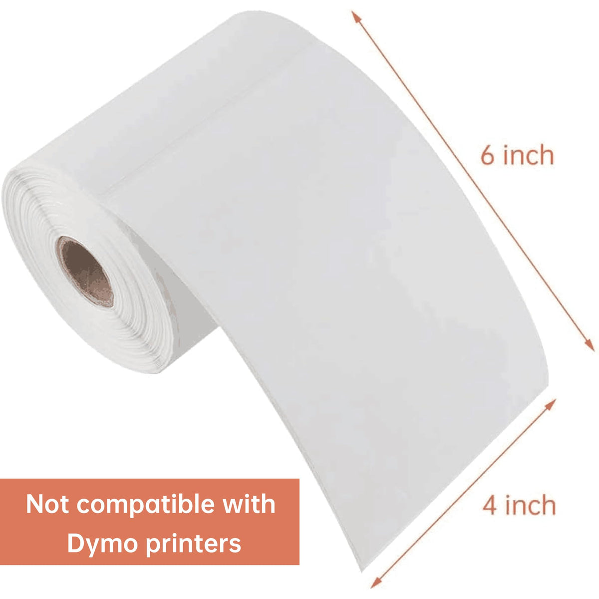 4" x 6" Direct Blank Thermal Shipping Labels 4000 Count 16 Rolls N4391