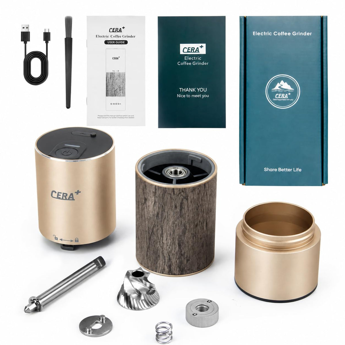 Portable Burr Coffee Grinder T771