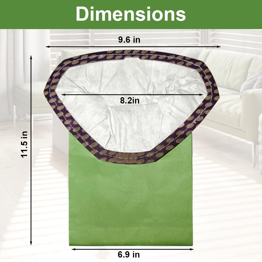 30 Pack Micro Filter Bags for Backpack Vacuum Cleaner X6502
