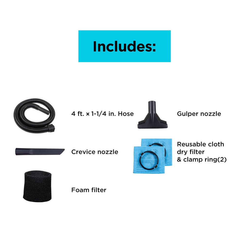 2.5 Gallon Wet Dry Shop Vacuum C50664