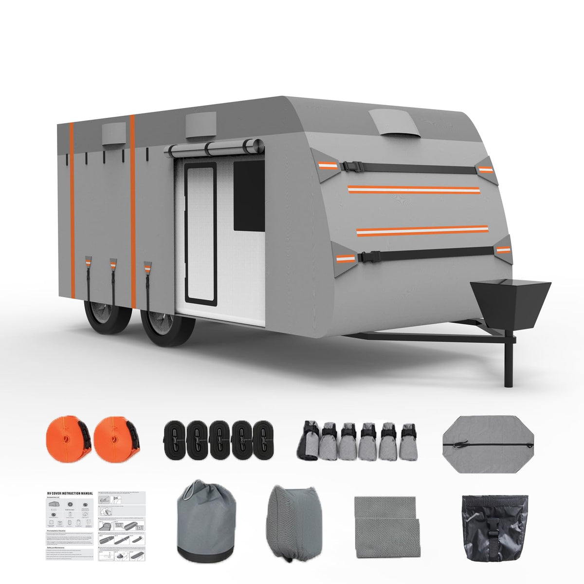 14-16ft 7 Layers Heavy Duty Waterproof Camper Cover T76681