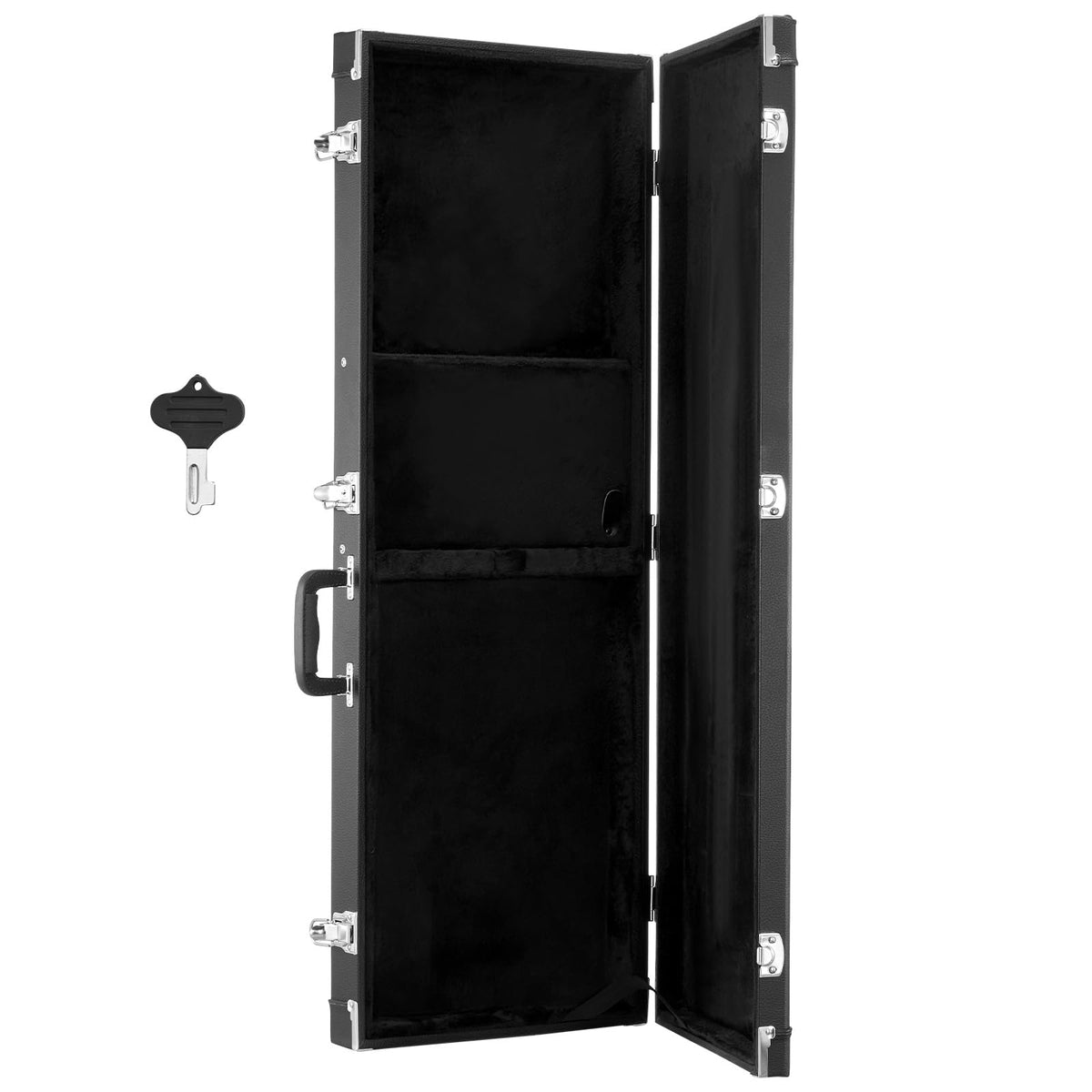 Black 41.3 Inch Wooden Hard-Shell Electric Guitar Case M67547