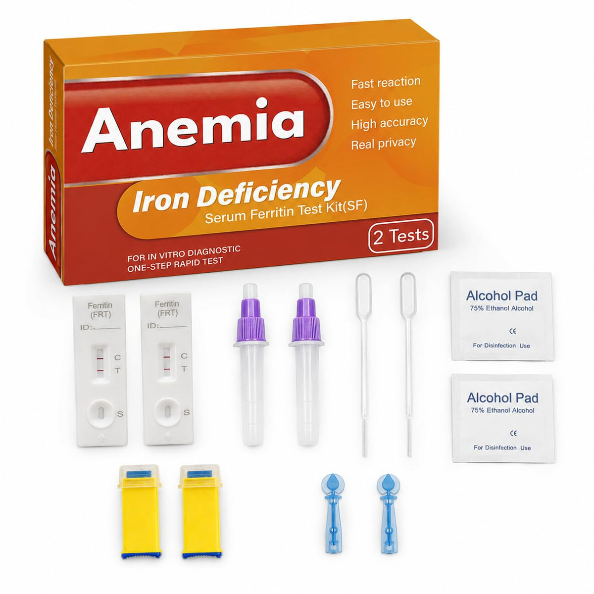 Iron Deficiency at Home Test Kit 2 Pack S948052