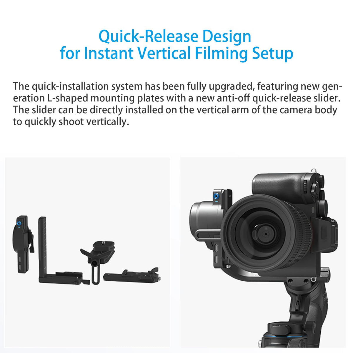 3-Axis Camera Gimbal Stabilizer with Touch Screen D3712