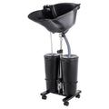 Portable Shampoo Bowl with Dual Tanks & Electric Pump J1715