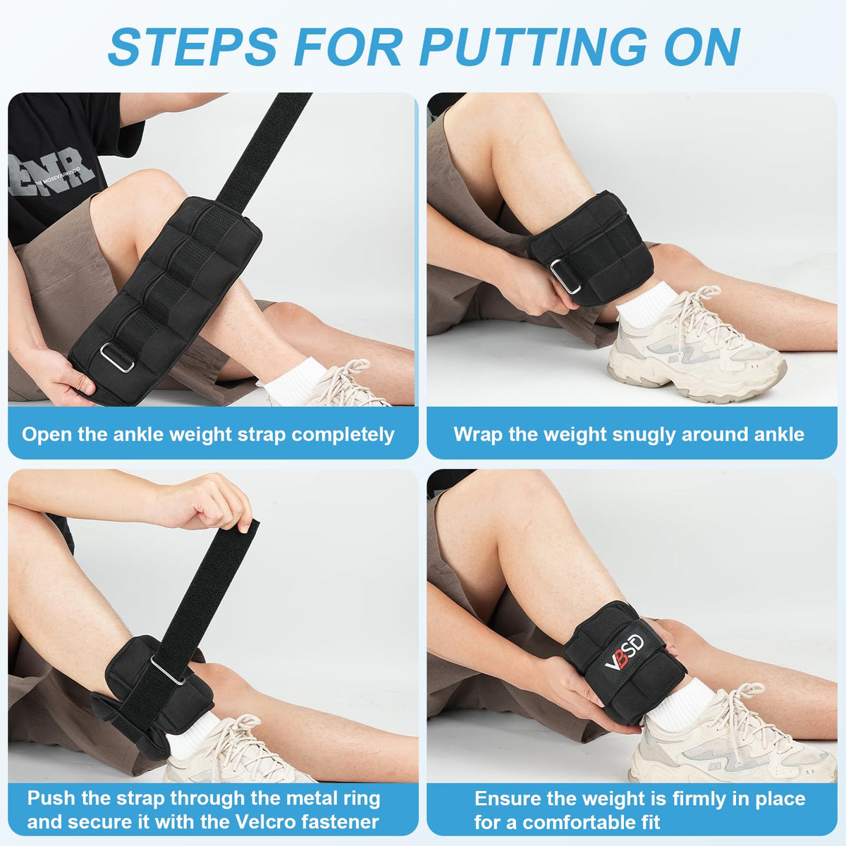 Adjustable 10lb Ankle Weights Q1679