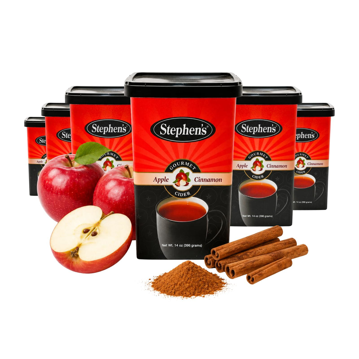 Apple Cinnamon Cider Mix 14 oz Pack of 6 K575