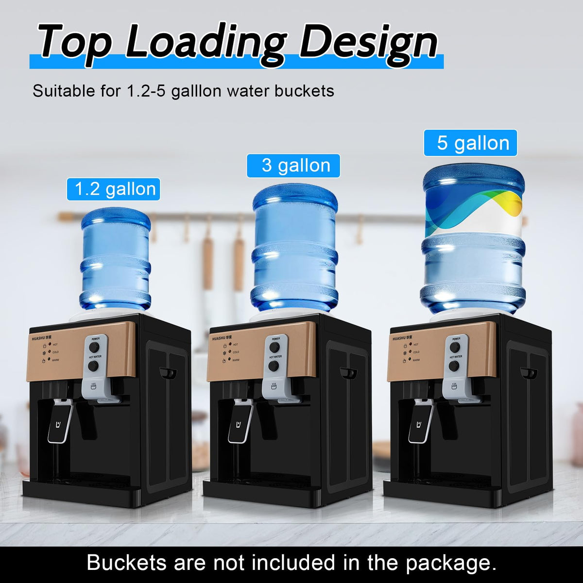 Top Loading Countertop Water Cooler Dispenser 3 Temp S6328