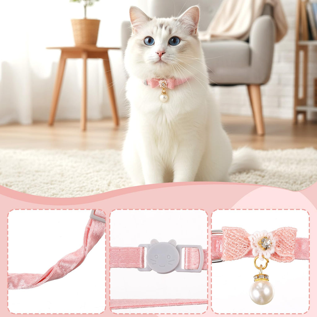 Adjustable Pink Breakaway Cat Collar M313804