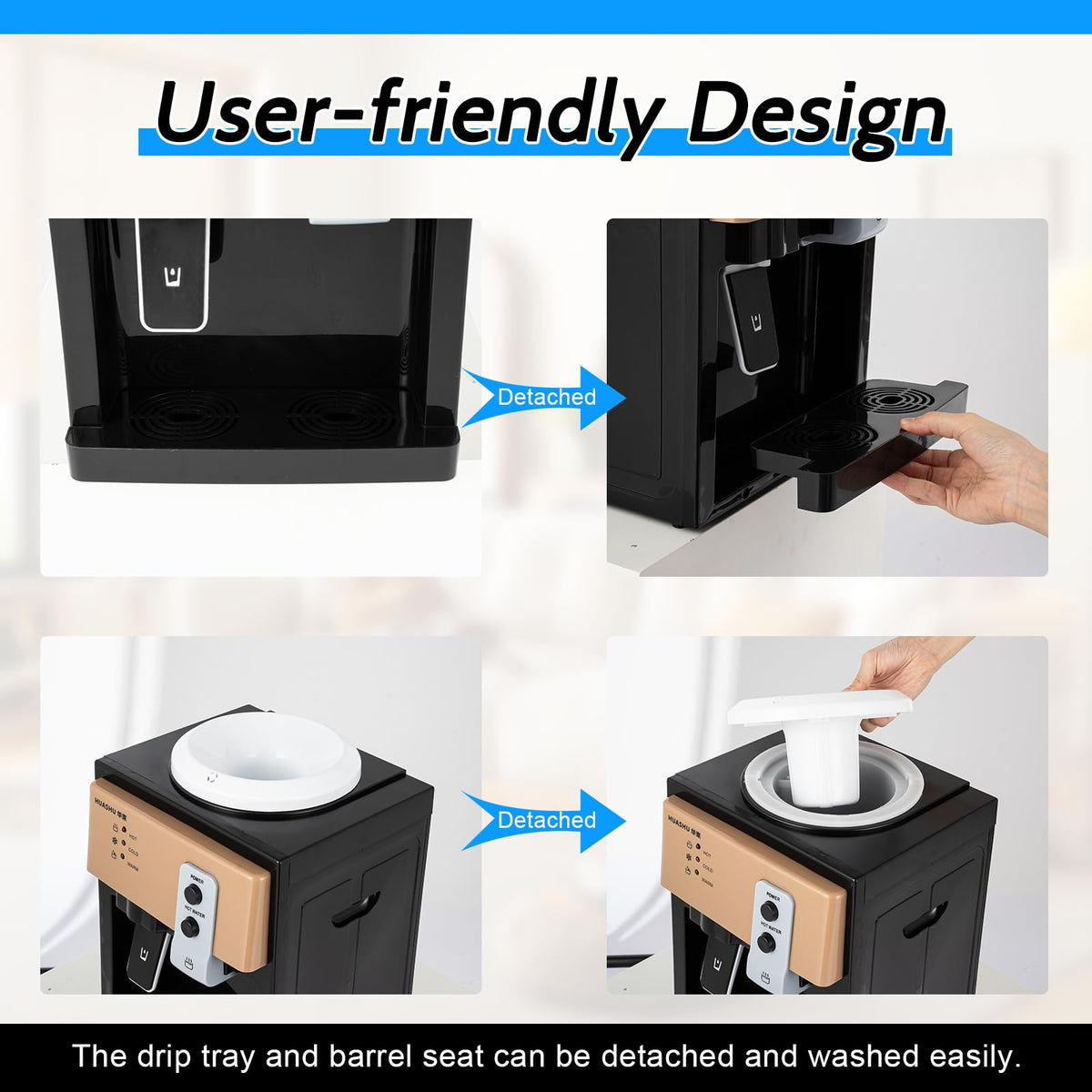 Top Loading Countertop Water Cooler Dispenser 3 Temp S6328