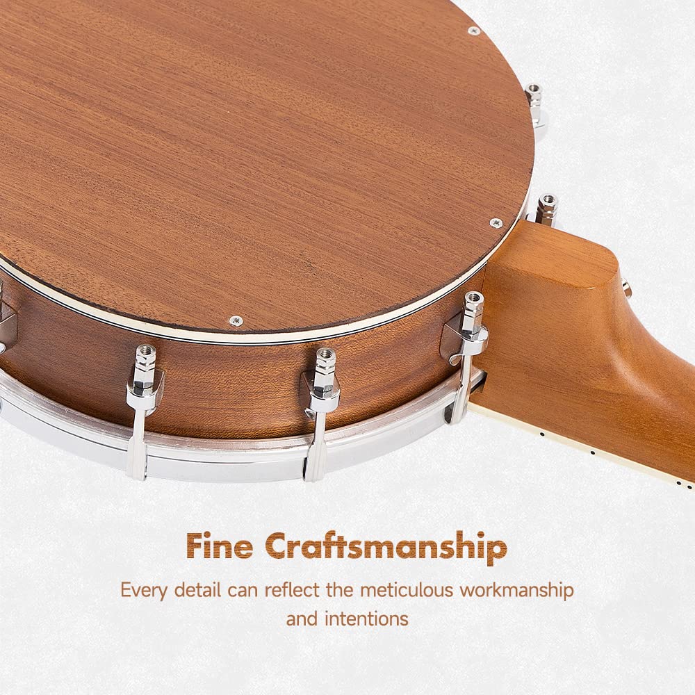 23" Sapele Wood Banjo Ukulele C138