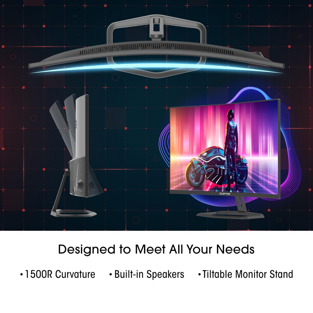 Curved 32-Inch 1080p 240Hz 1ms Gaming Monitor L908775