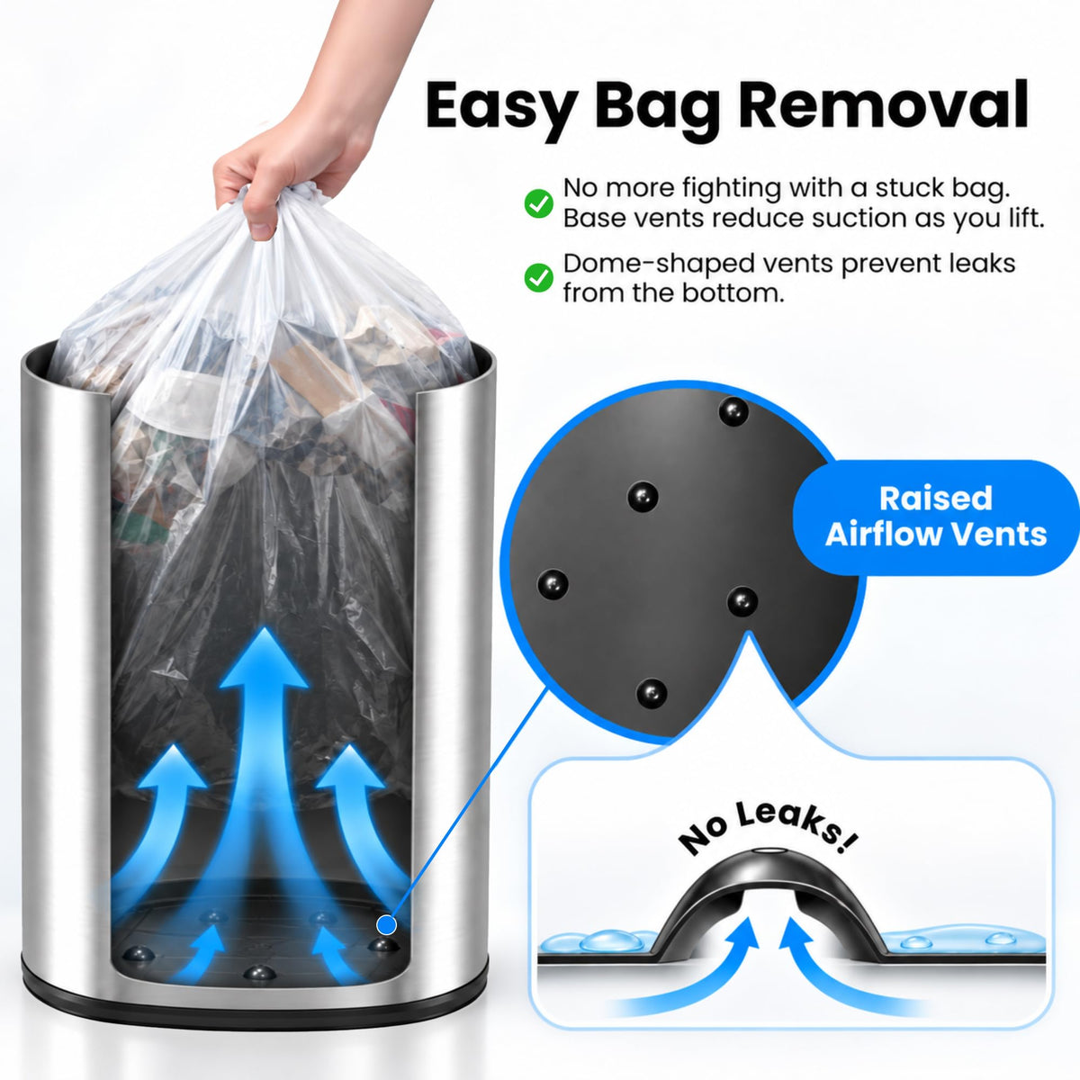 13 G Stainless Steel Sensor Trash Can Y394389