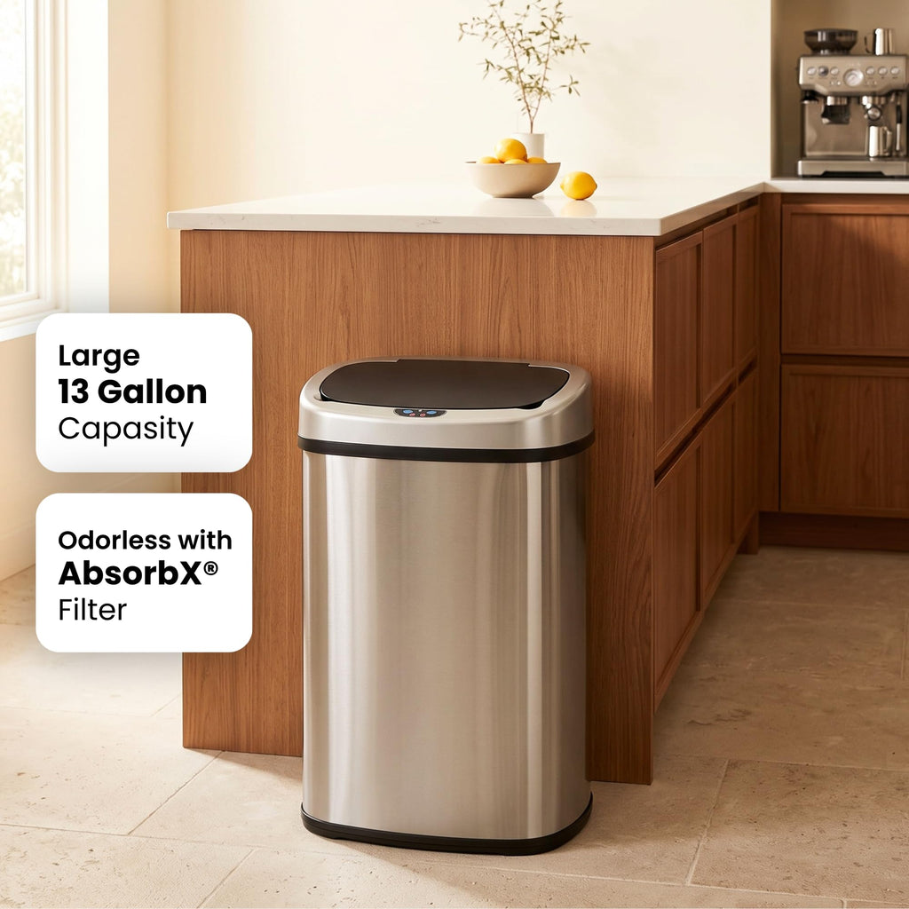 13 G Stainless Steel Sensor Trash Can Y394389