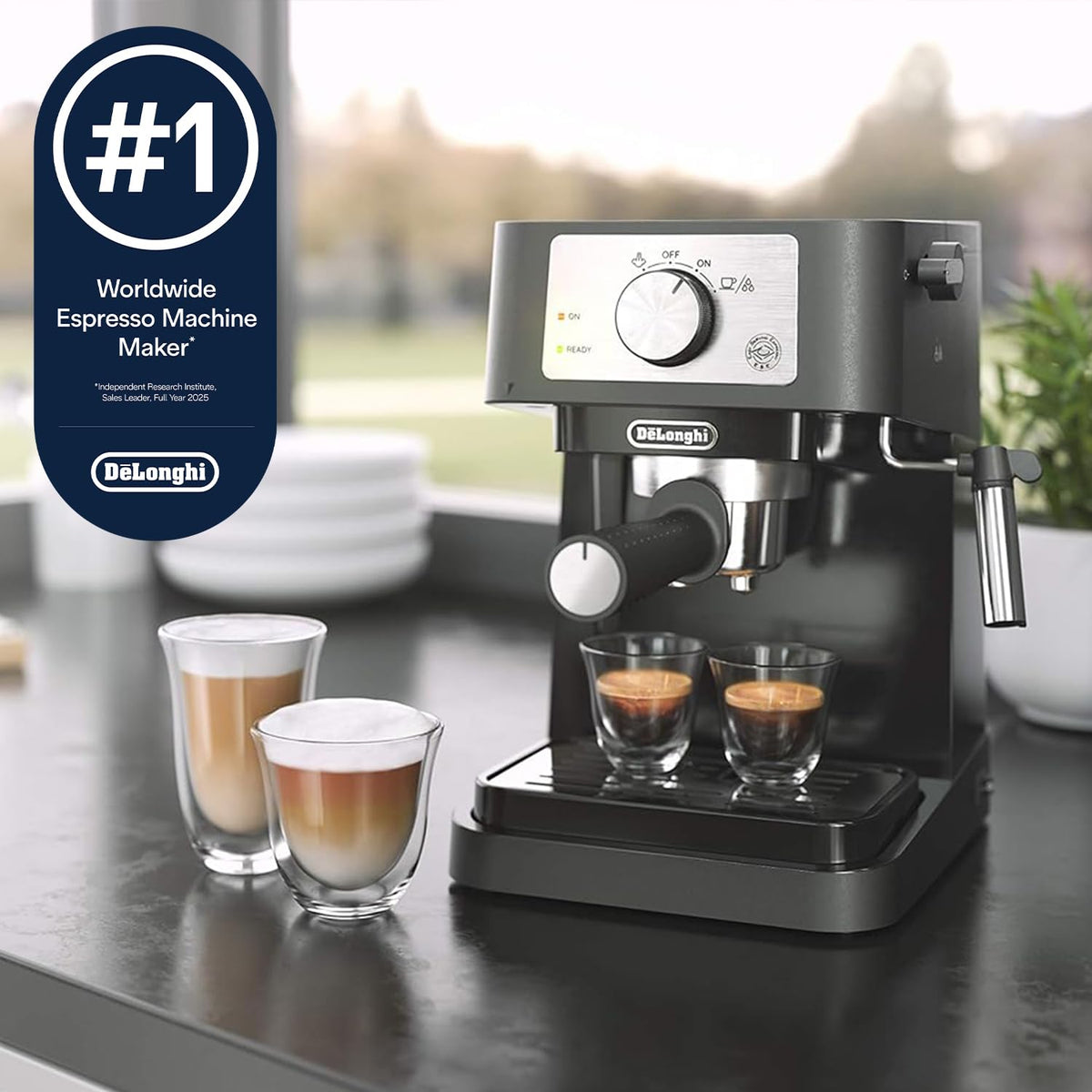 Compact Manual Espresso Machine L971100