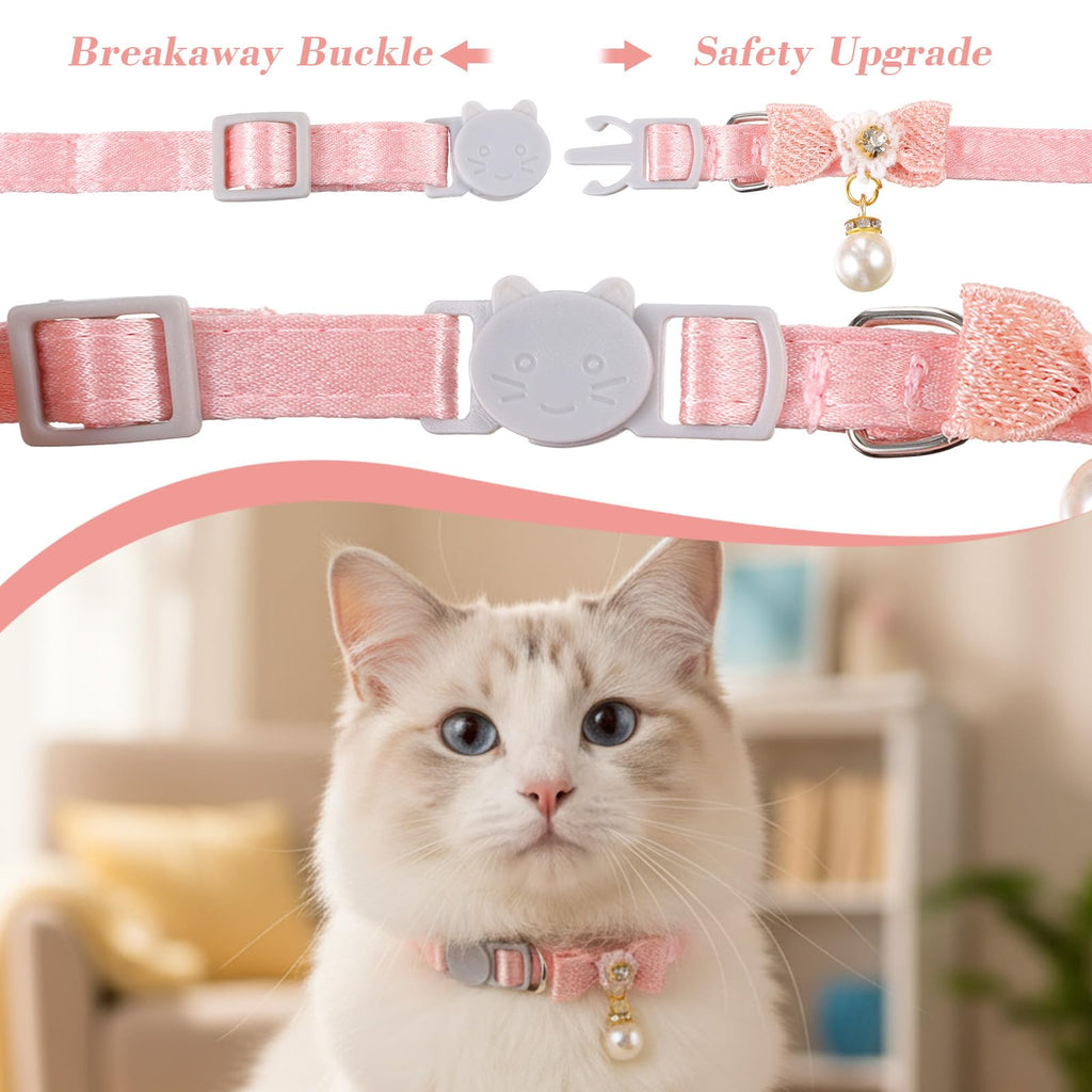 Adjustable Pink Breakaway Cat Collar M313804