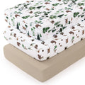 3 Pack Ultra Soft Breathable Fitted Crib Sheets 28x52 Inch Y64216