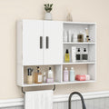Bathroom Wall Cabinet with 2 Doors White E51955
