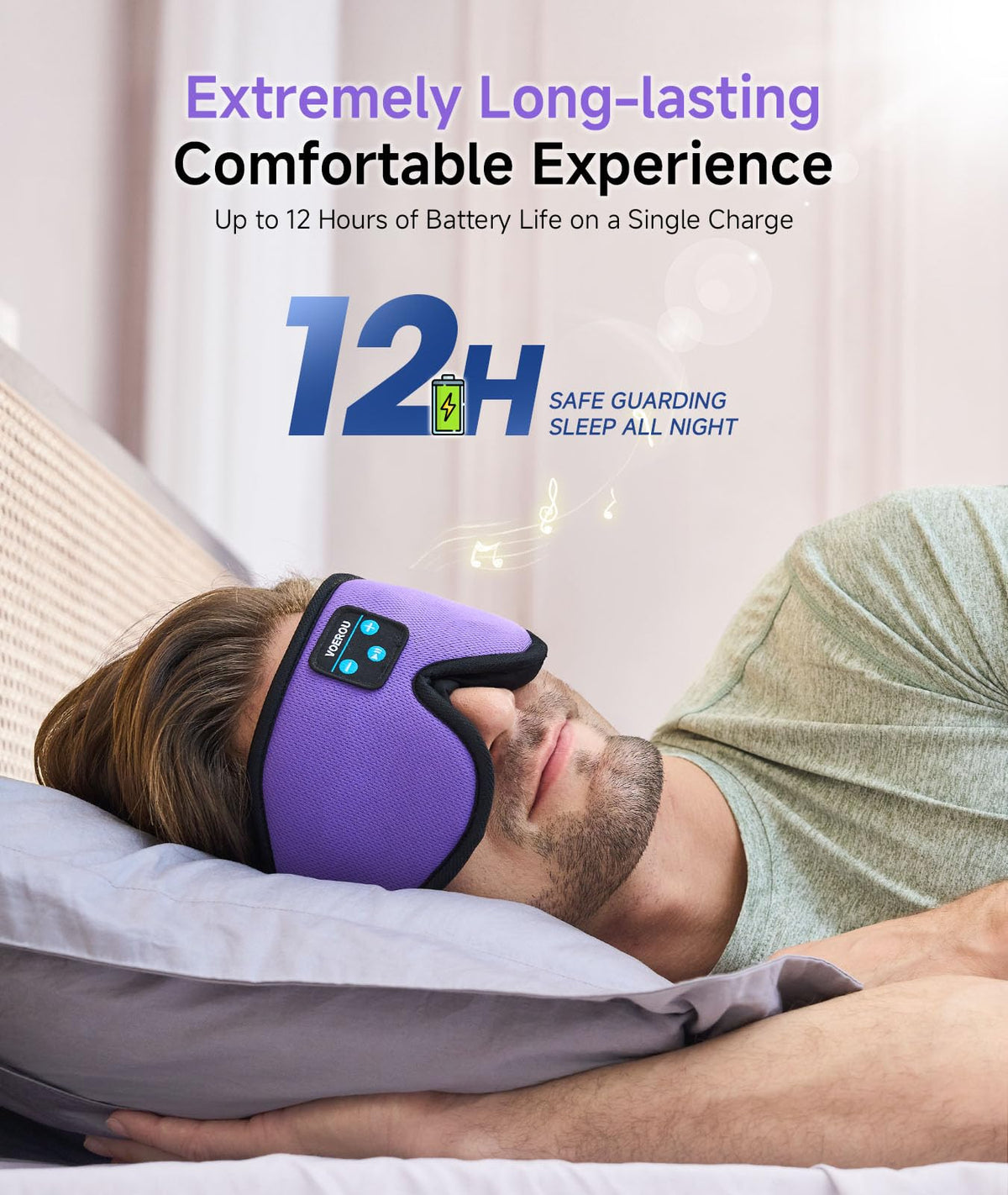 Bluetooth 3D Sleep Mask with Headphones I5205