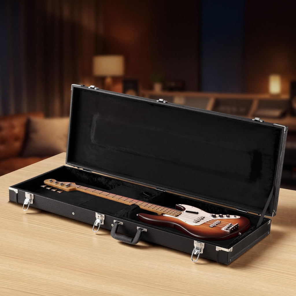 Black 41.3 Inch Wooden Hard-Shell Electric Guitar Case M67547