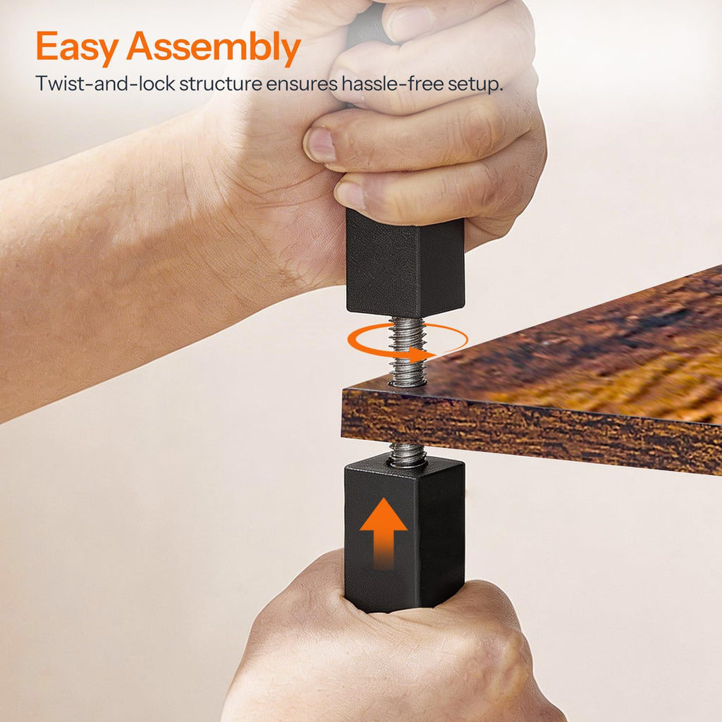 Narrow 3-Tier Side Table with Charging Station Q346