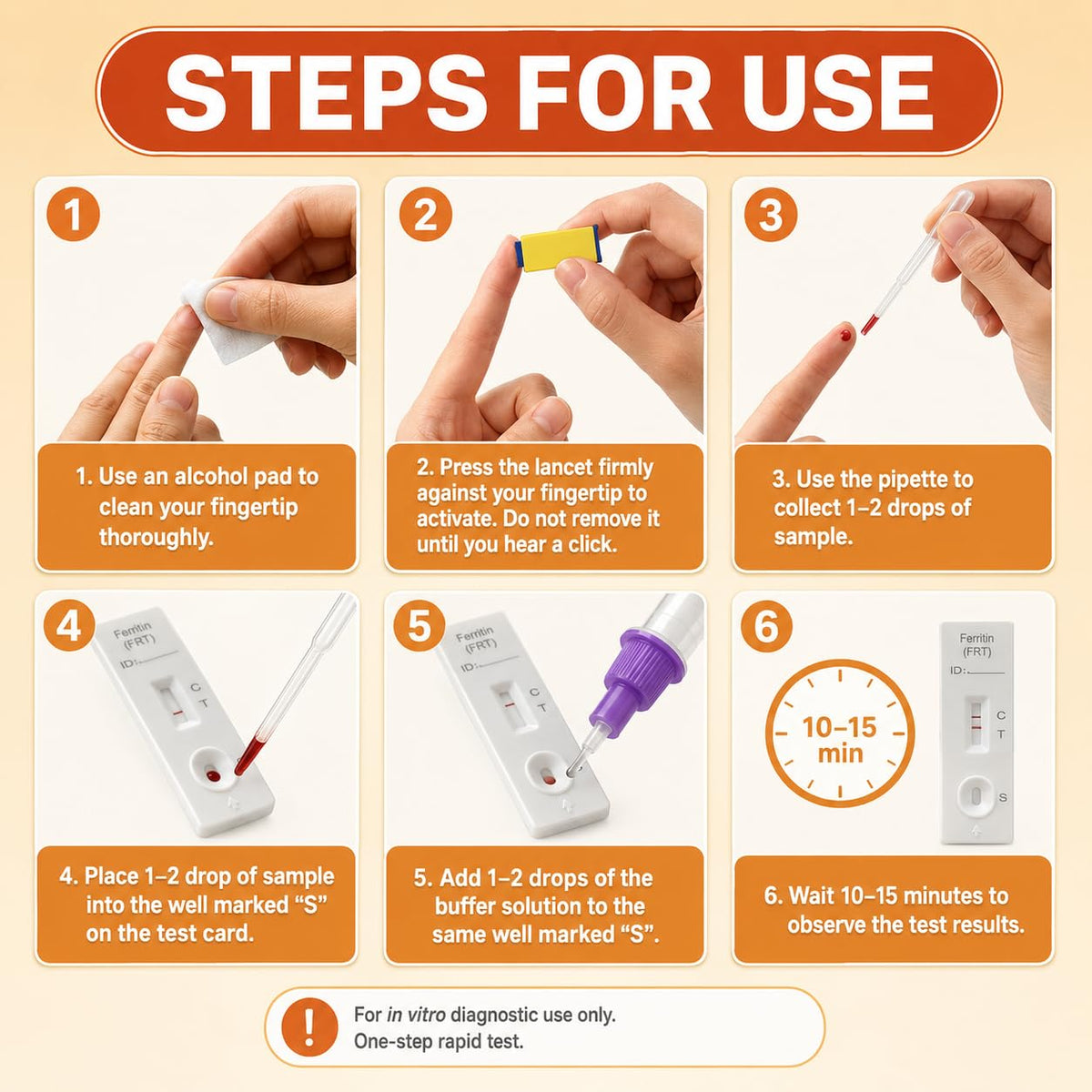 Iron Deficiency at Home Test Kit 2 Pack S948052