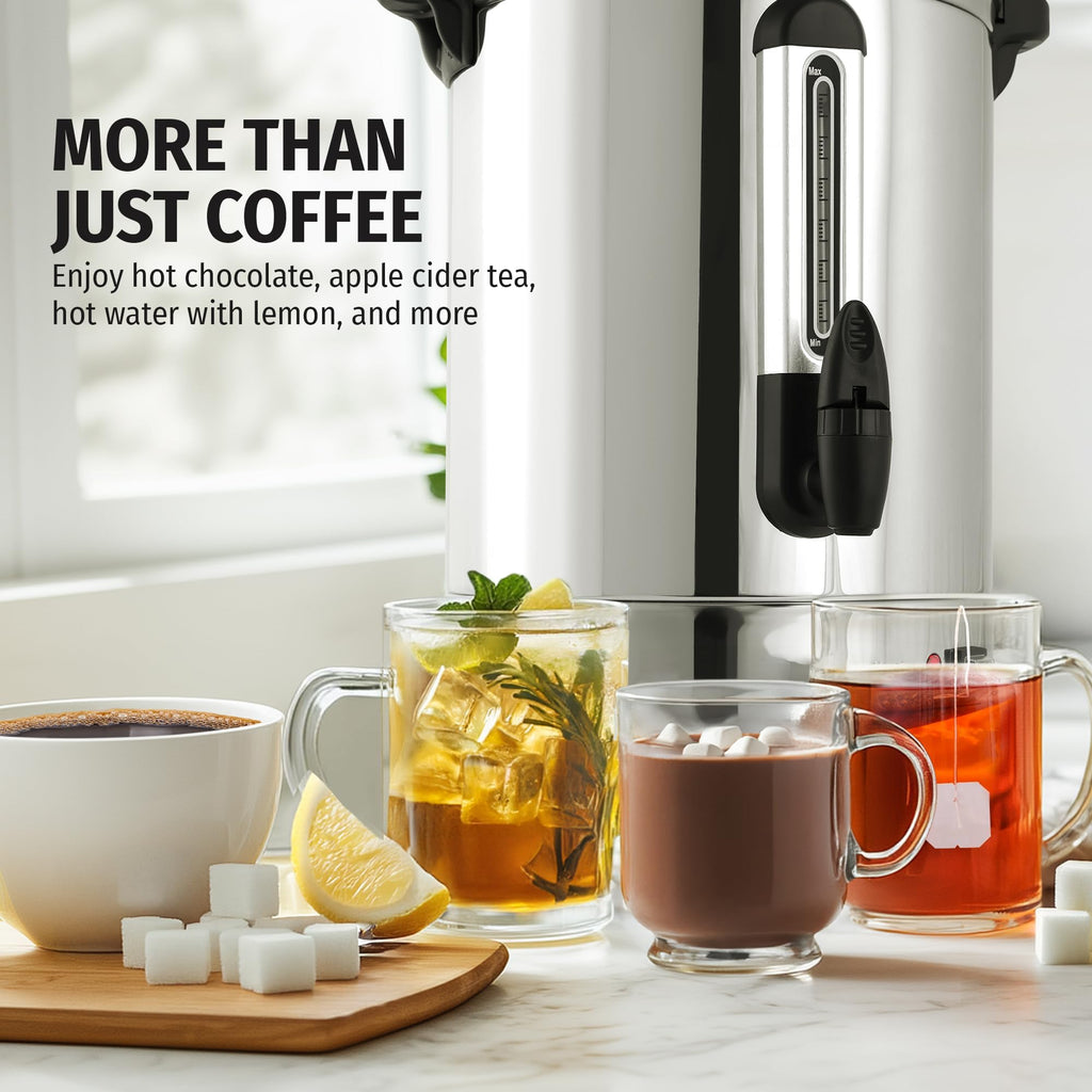 100 Cup Stainless Steel Commercial Coffee Urn D3254